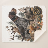 German Wirehaired Pointer シェルパブランケット (正面(横))