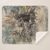 German Wirehaired Pointer シェルパブランケット (正面(横))