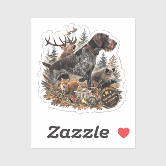 German Wirehaired Pointer シール (シート)