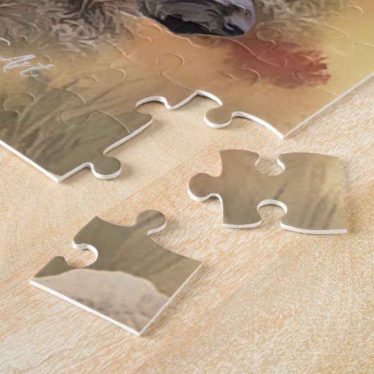 German Wirehaired Pointer ジグソーパズル (側面)