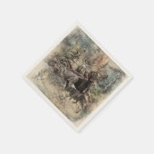 German Wirehaired Pointer スタンダードカクテルナプキン (角)