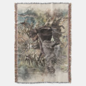 German Wirehaired Pointer スローブランケット (正面縦)