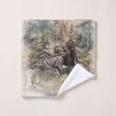 German Wirehaired Pointer バスタオルセット (ウォッシュタオル)