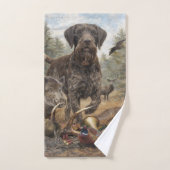 German Wirehaired Pointer バスタオルセット (ハンドタオル)