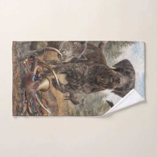 German Wirehaired Pointer バスタオルセット (ハンドタオル)