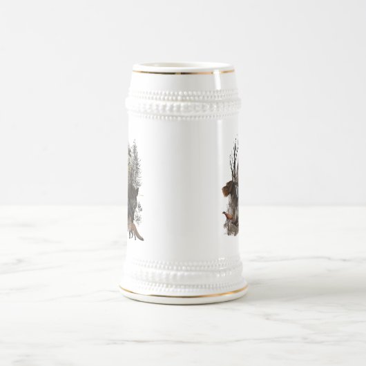 German Wirehaired Pointer  ビールジョッキ (中央)