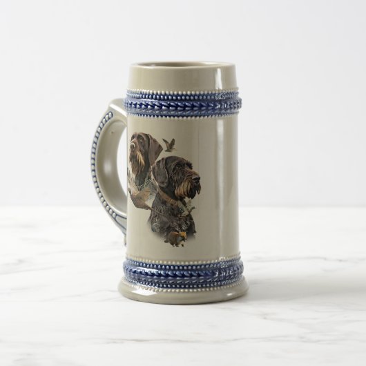 German Wirehaired Pointer ビールジョッキ (正面左)