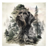 German Wirehaired Pointer フォトプリント (正面)