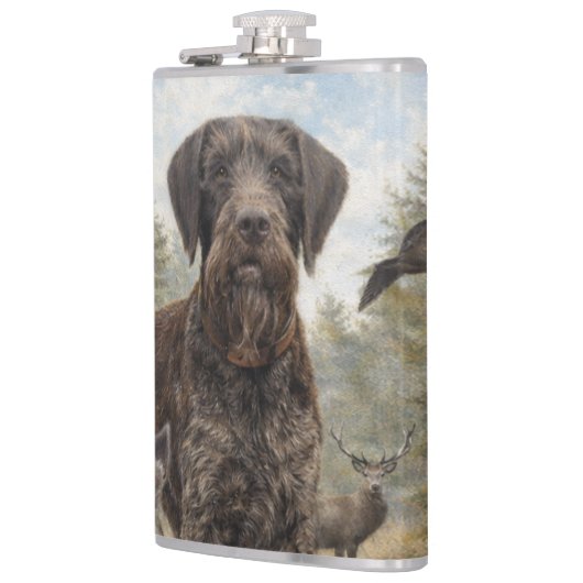 German Wirehaired Pointer フラスク (左)