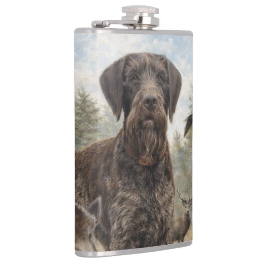 German Wirehaired Pointer フラスク (右)