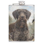 German Wirehaired Pointer フラスク (正面)