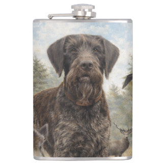 German Wirehaired Pointer フラスク