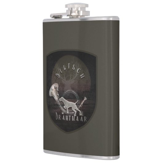 German Wirehaired Pointer フラスク (左)