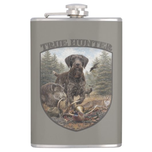 German Wirehaired Pointer フラスク (正面)