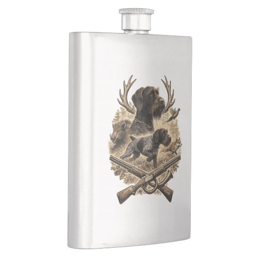 German Wirehaired Pointer フラスク (右)