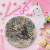 German Wirehaired Pointer ペーパープレート (パーティー)