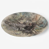 German Wirehaired Pointer ペーパープレート (アングル)