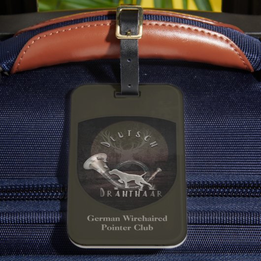 German Wirehaired Pointer  ラゲッジタグ (正面インサイチュ2)