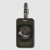 German Wirehaired Pointer  ラゲッジタグ (正面縦)