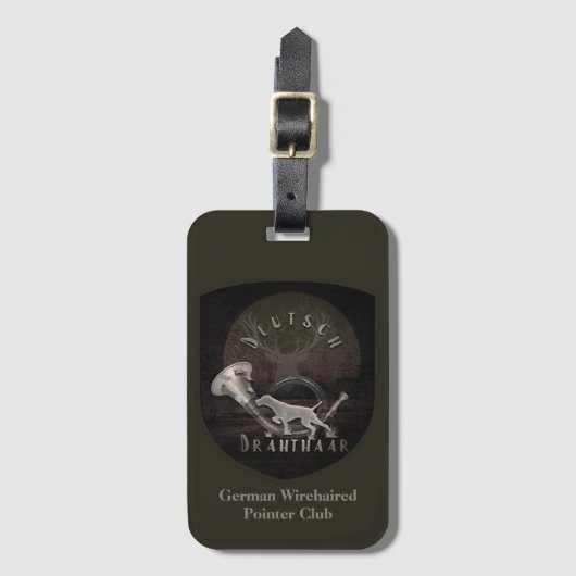 German Wirehaired Pointer  ラゲッジタグ (正面縦)