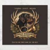 German Wirehaired Pointer リキュールボトルラベル (シングルラベル)
