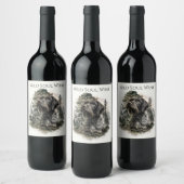 German Wirehaired Pointer ワインラベル (ボトル)