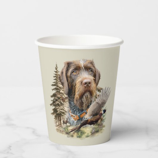 German Wirehaired Pointer 紙コップ (裏面)