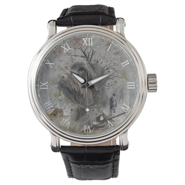 German Wirehaired Pointer 腕時計 (正面)