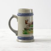 German Wirehaired Pointer Beer Stein ビールジョッキ (左)