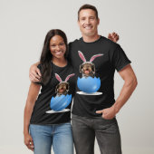 German Wirehaired Pointer Dog Easter Bunny Egg Hun Tシャツ (ユニセックス)