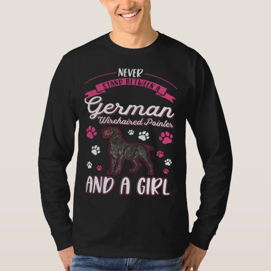 German Wirehaired Pointer Girl Tシャツ (正面)