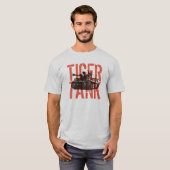 German WW2 Panzer Tiger Tank Tシャツ (正面フル)