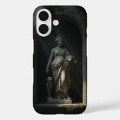 Germania Warrior Goddess Marble Statue Phone Case Case-Mate iPhoneケース (裏面)