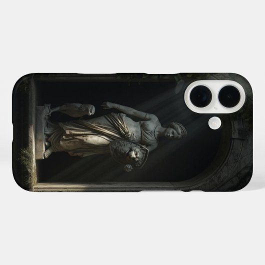 Germania Warrior Goddess Marble Statue Phone Case Case-Mate iPhoneケース (裏面 (横))