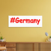 「#Germany」かわいいデザイン。買今 キャンバスプリント (インサイチュ (リビング))