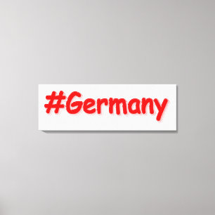 「#Germany」かわいいデザイン。買今 キャンバスプリント