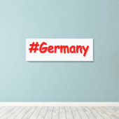 「#Germany」かわいいデザイン。買今 キャンバスプリント (インサイチュ (ウッドフロア))