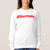 「#Germany」かわいいデザイン。買今 スウェットシャツ (正面)