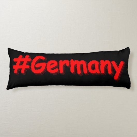 「#Germany」かわいいデザイン。買今 ボディピロー (正面)