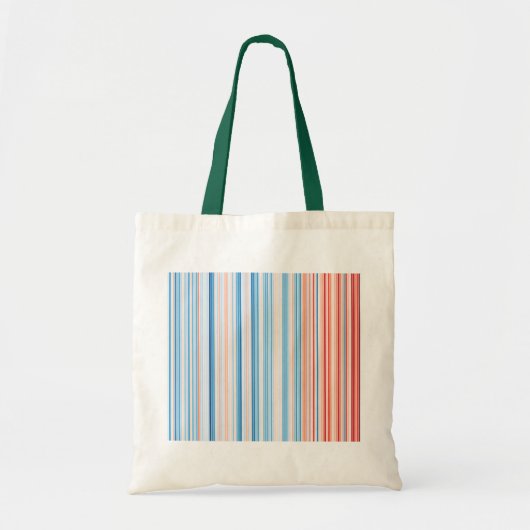 Germany 1918 - 2018 Climate Stripes トートバッグ (正面)