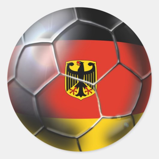 Germany 2014 football more sticker - OF 20 sheets ラウンドシール (正面)