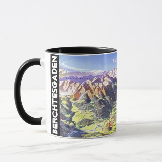 " Germany: 2021 - Alps Berchtesgaden Panorama Mug マグカップ (左)
