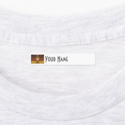 Germany Art Deco Flag | Custom Iron-On Name Label ラベル (貼付)