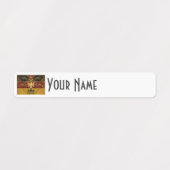 Germany Art Deco Flag Custom Waterproof Name Label ラベル (デザイン1)