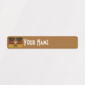 Germany Art Deco Flag Custom Waterproof Name Label ラベル (デザイン2)