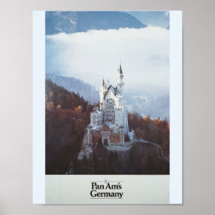 Germany Castle in the Mountains ポスター