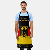 Germany Chefs Apron, Kitchen, German Flag Apron エプロン (着用した状態)