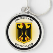 Germany Coat of Arms Circle Shape キーホルダー (正面)