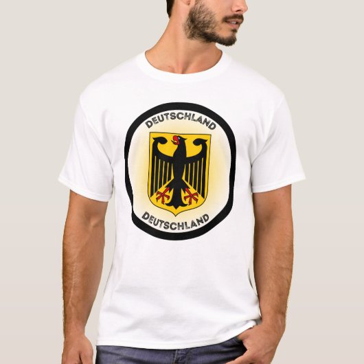Germany Coat of Arms Circle Shape Tシャツ (正面)