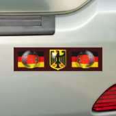 Germany coat OF of arm football of signal autostic バンパーステッカー (車上)